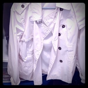 white trench coat